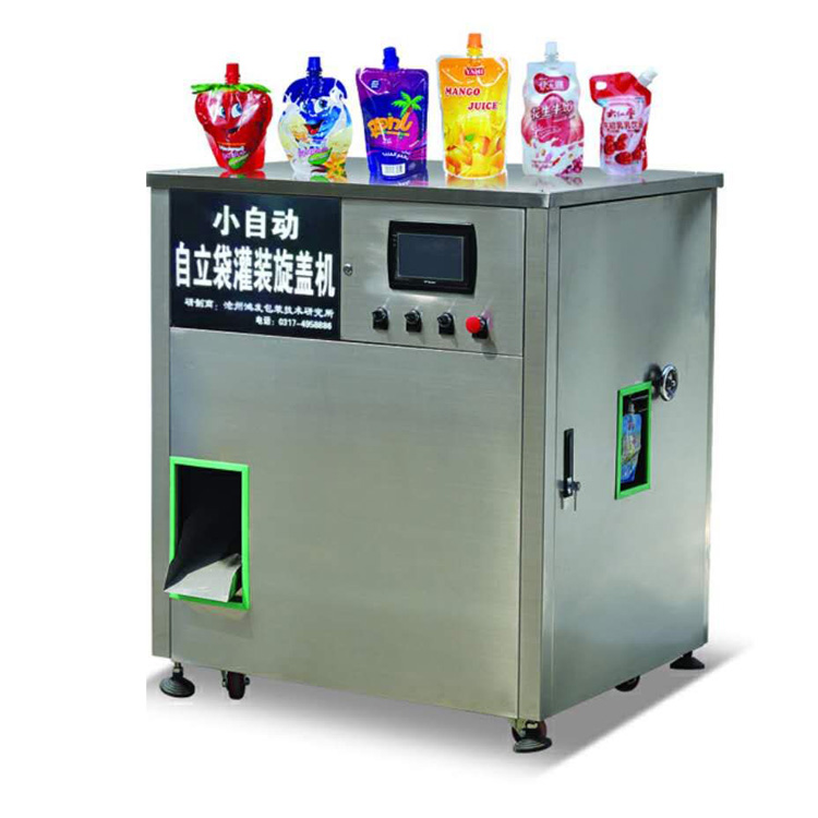 Automatic Stand Up Pouch Liquid Filling Machine